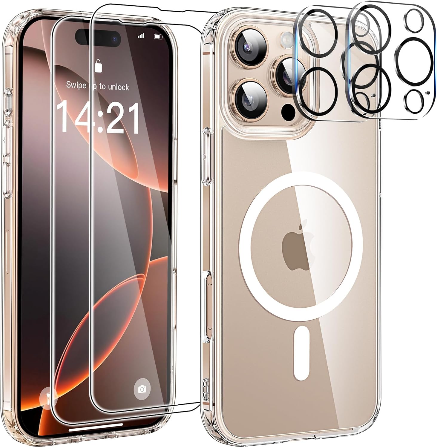 coque-transparente-magsafe-pack-glass-x2-iphone-16-pro-little-boutik