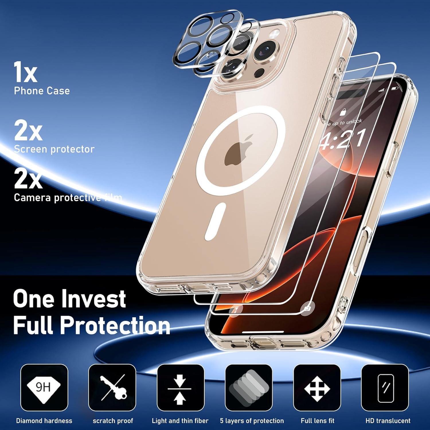 coque-silicone-transparente-magsafe-pack-glass-x2-iphone-16-pro-little-boutik