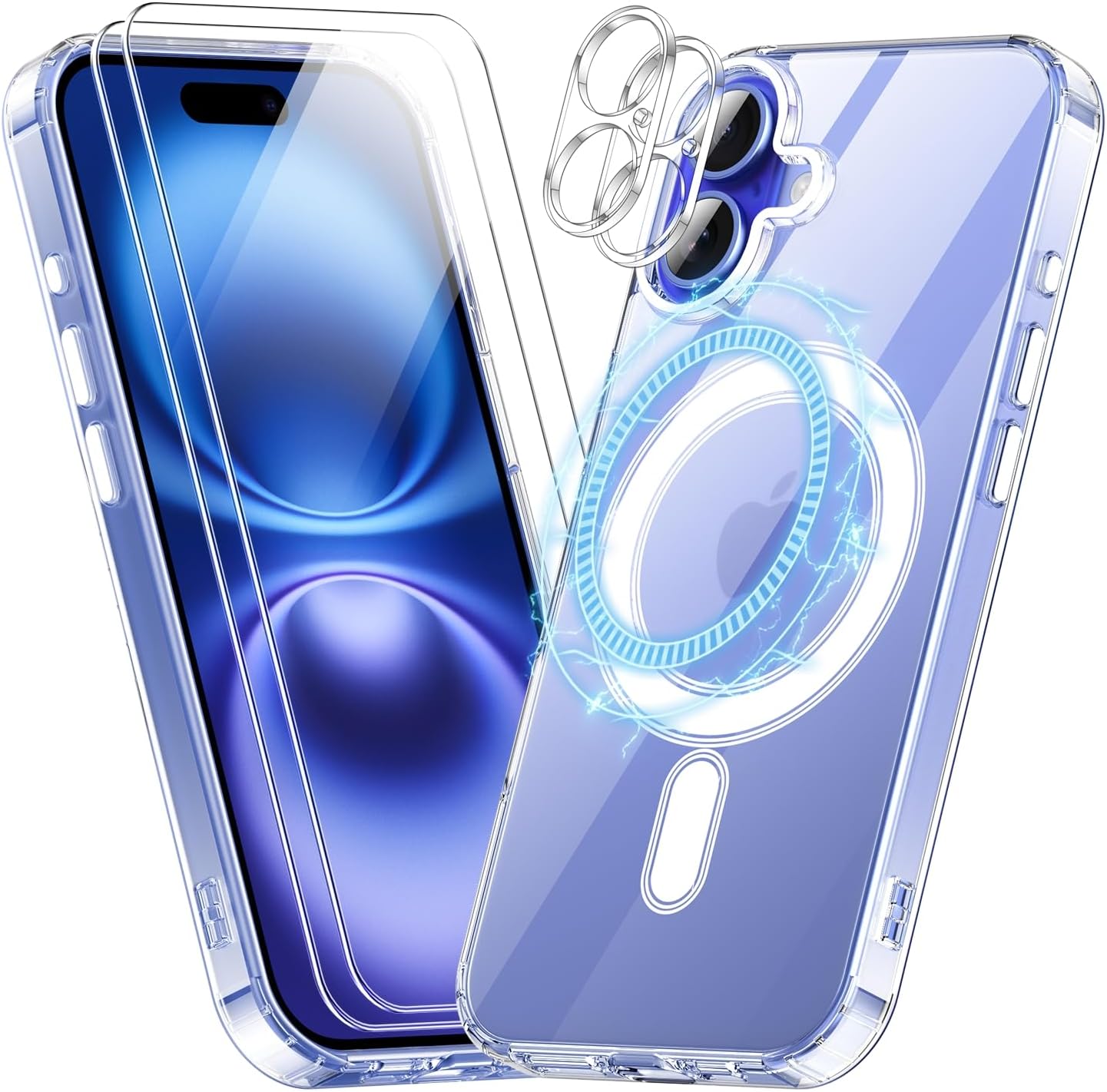 coque-silicone-antichoc-transparente-pack-glass-x2-pour-iphone-16-little-boutik