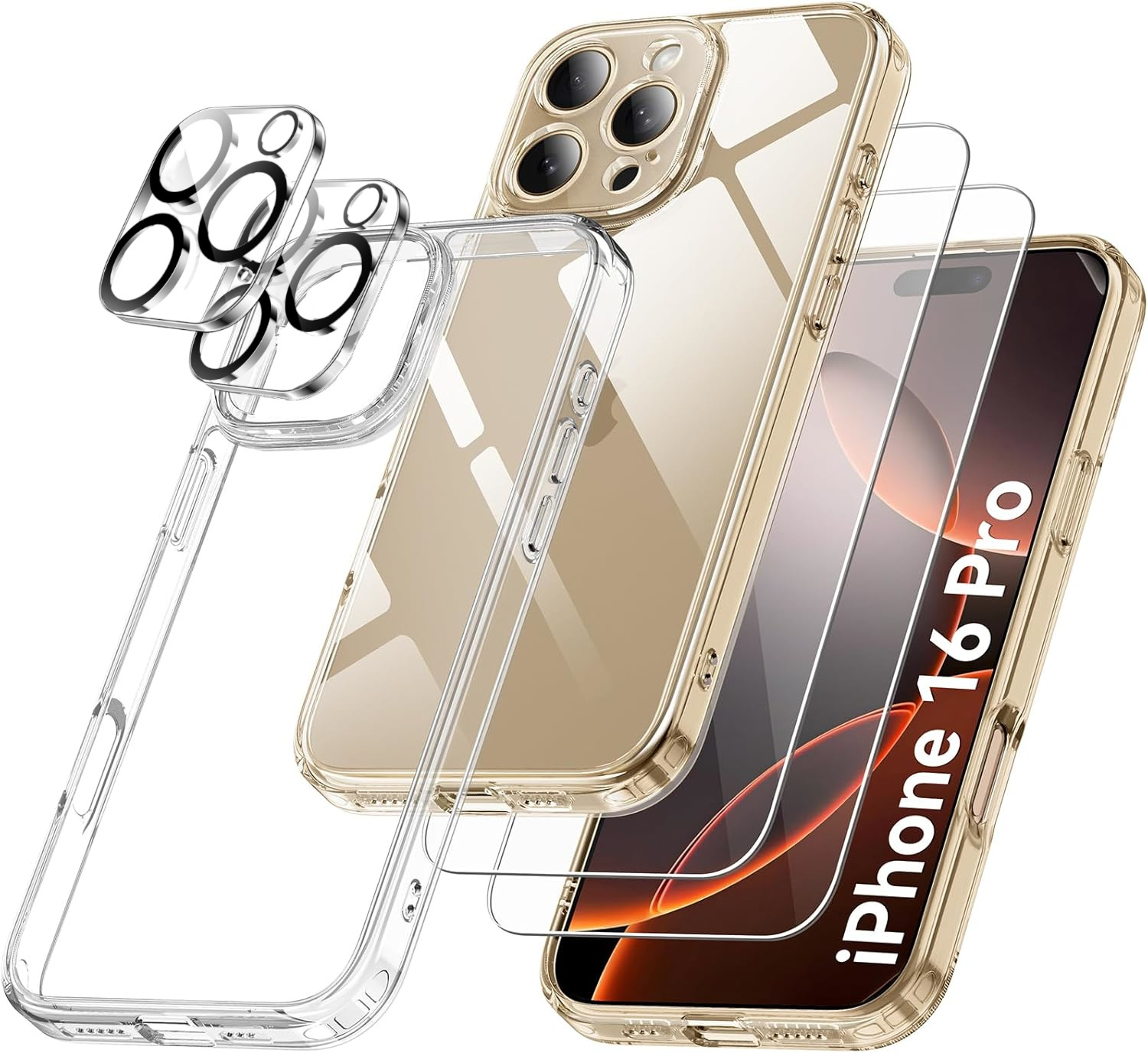 coque-silicone-transparente-pack-glass-x2-iphone-16-pro-little-boutik