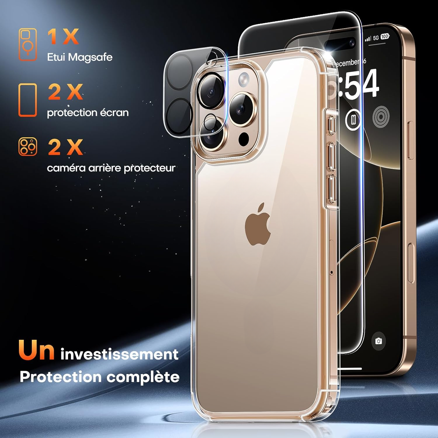 coque-silicone-pack-glass-x2-iphone-16-pro-little-boutik