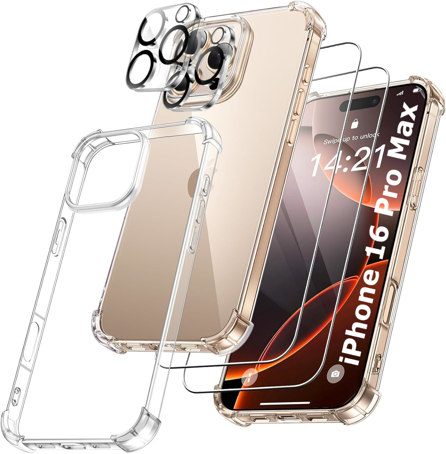 coque-silicone-antichoc-transparente-pack-glass-x2-iphone-16-pro-max-little-boutik