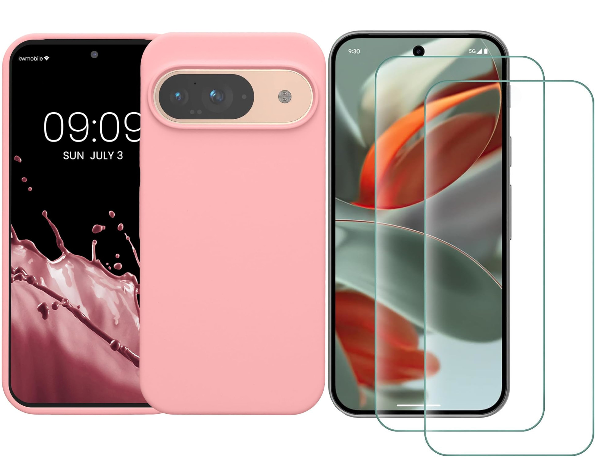 case-silicone-rose-vitre-de-protection-x2-pour-pixel-9-pro-little-boutik