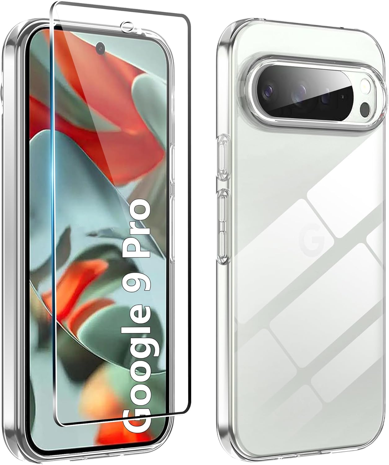 coque-silicone-transparente-pour-pixel-9-pro-verre-trempe-vitre-de-protection-little-boutik