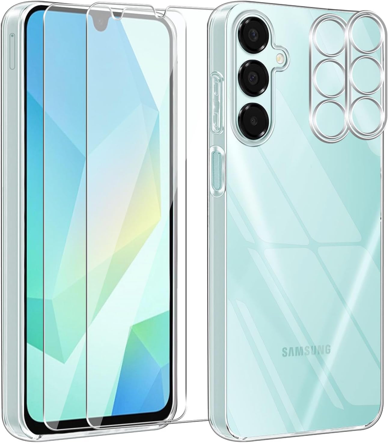 coque-silicone-transparente-pack-x2-protection-avant-camera-pour-samsung-galaxy-a16-little-boutik