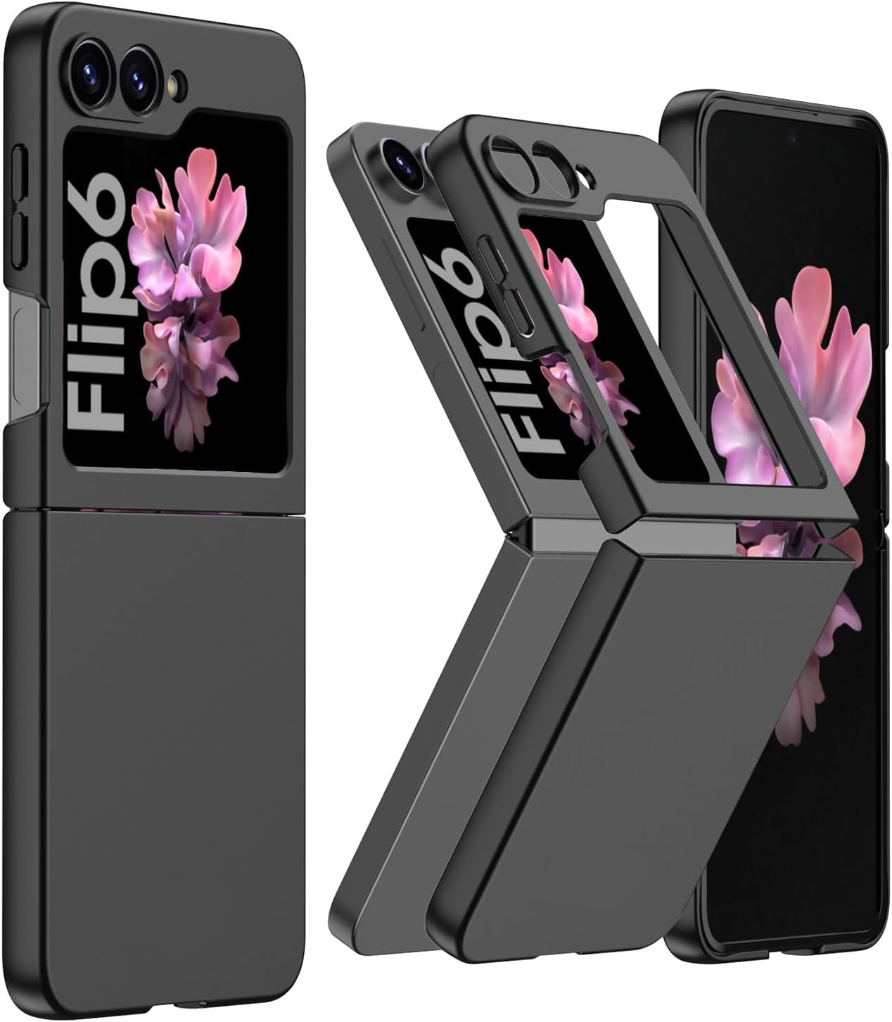 coque-silicone-rigide-noir-pour-samsung-galaxy-z-flip-6-little-boutik