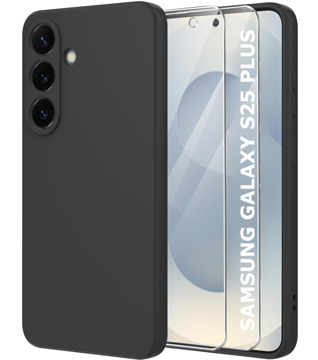 coque-silicone-noir-2x-verres-trempes-samsung-galaxy-s25-plus-little-boutik