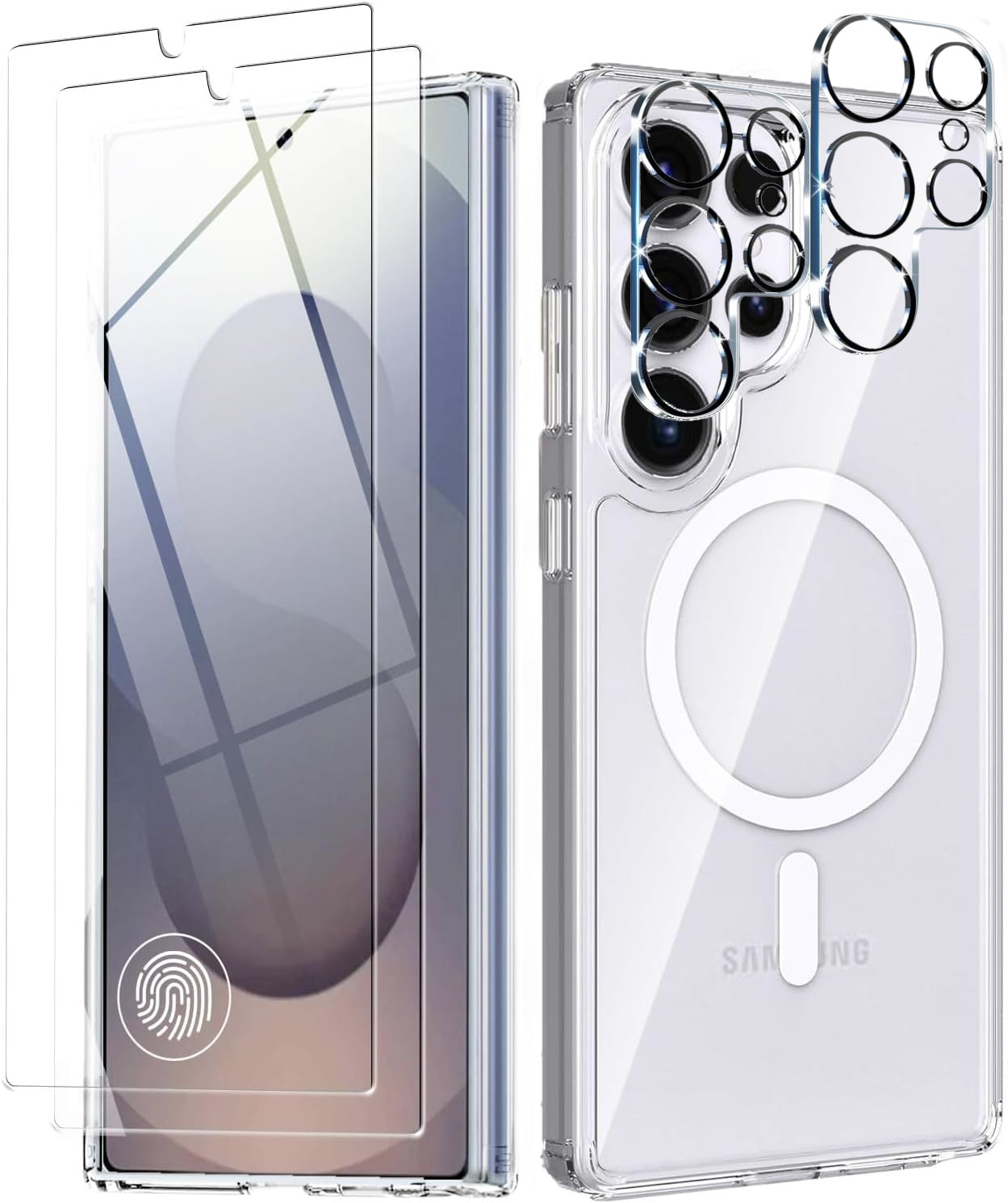 coque-tpu-transparente-magsafe-transparente-verre-trempe-camera-x2-samsung-s25-ultra-little-boutik