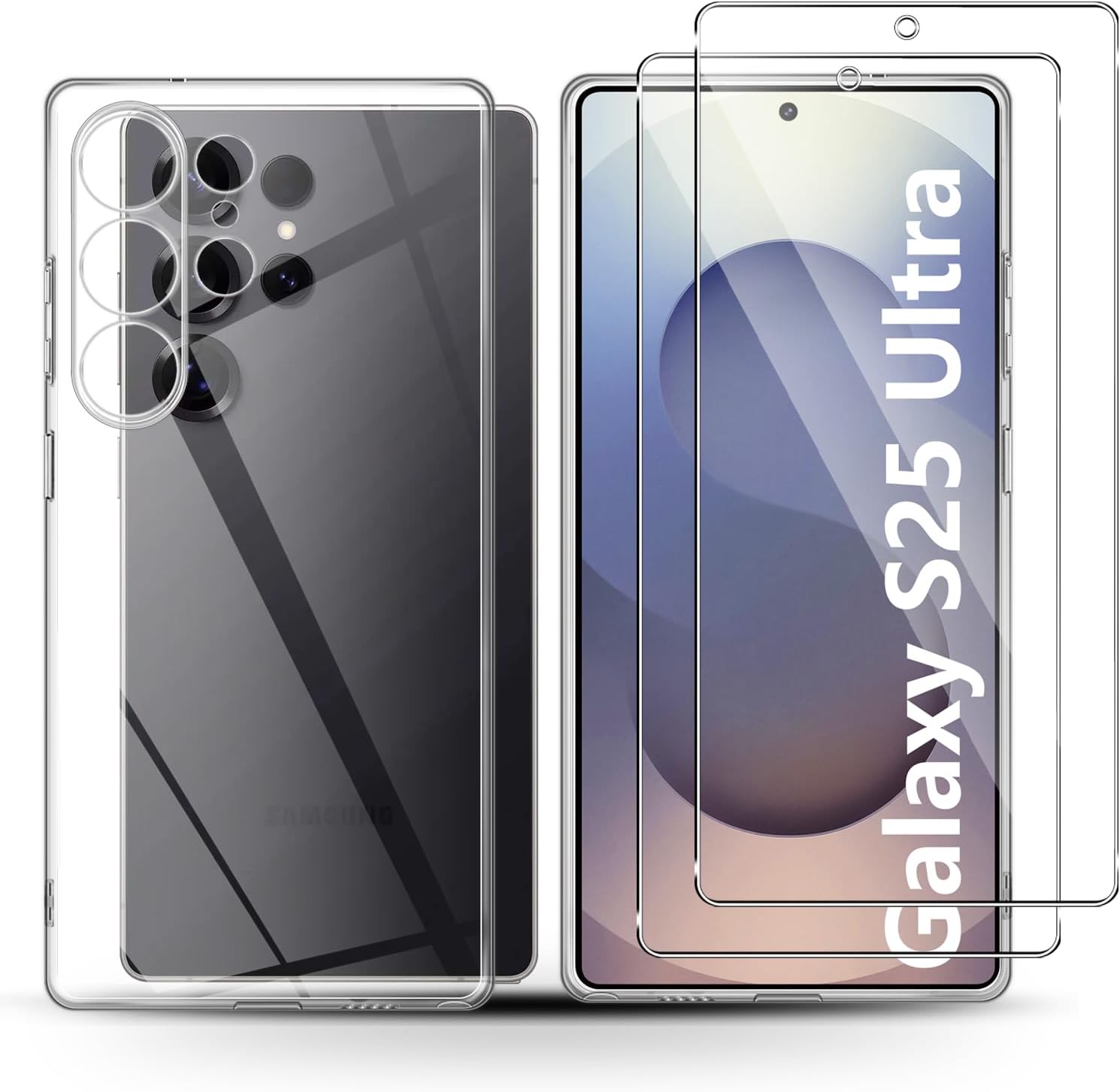 coque-silicone-transparente-verres-trempes-x2-samsung-galaxy-s25-ultra-little-boutik