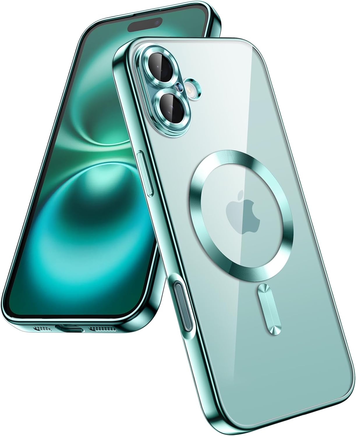 coque-silicone-magsafe-vert-pour-iphone-16-plus-little-boutik