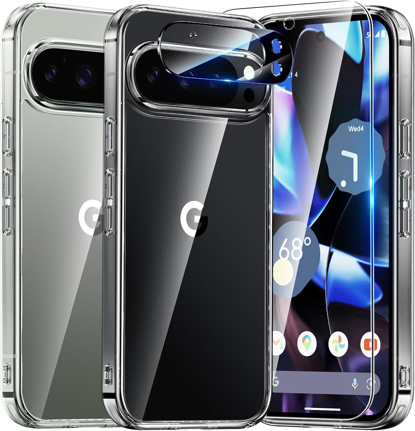 coque-silicone-transparente-pack-protection-vitre-avant-camera-arriere-pour-pixel-9-pro-little-boutik