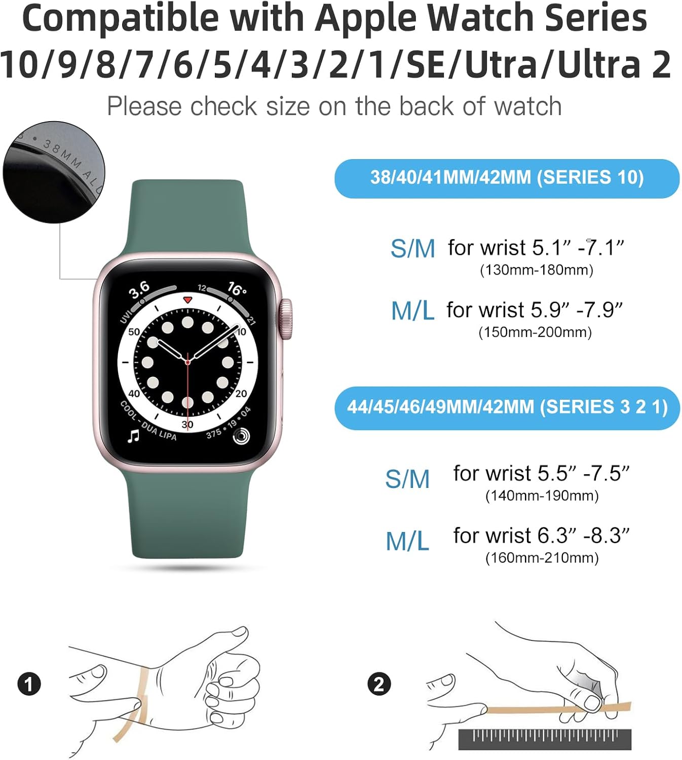 bracelet-vert-silicone-iwatch-size