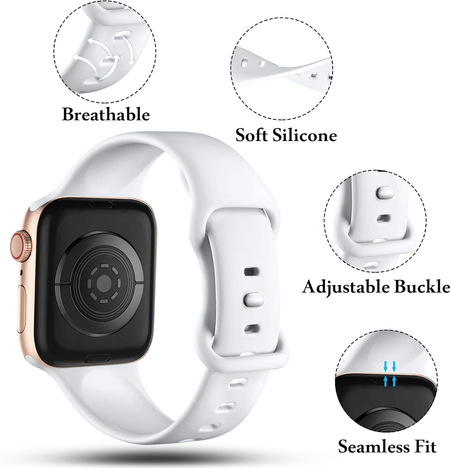 bracelet-blanc-silicone-iwatch