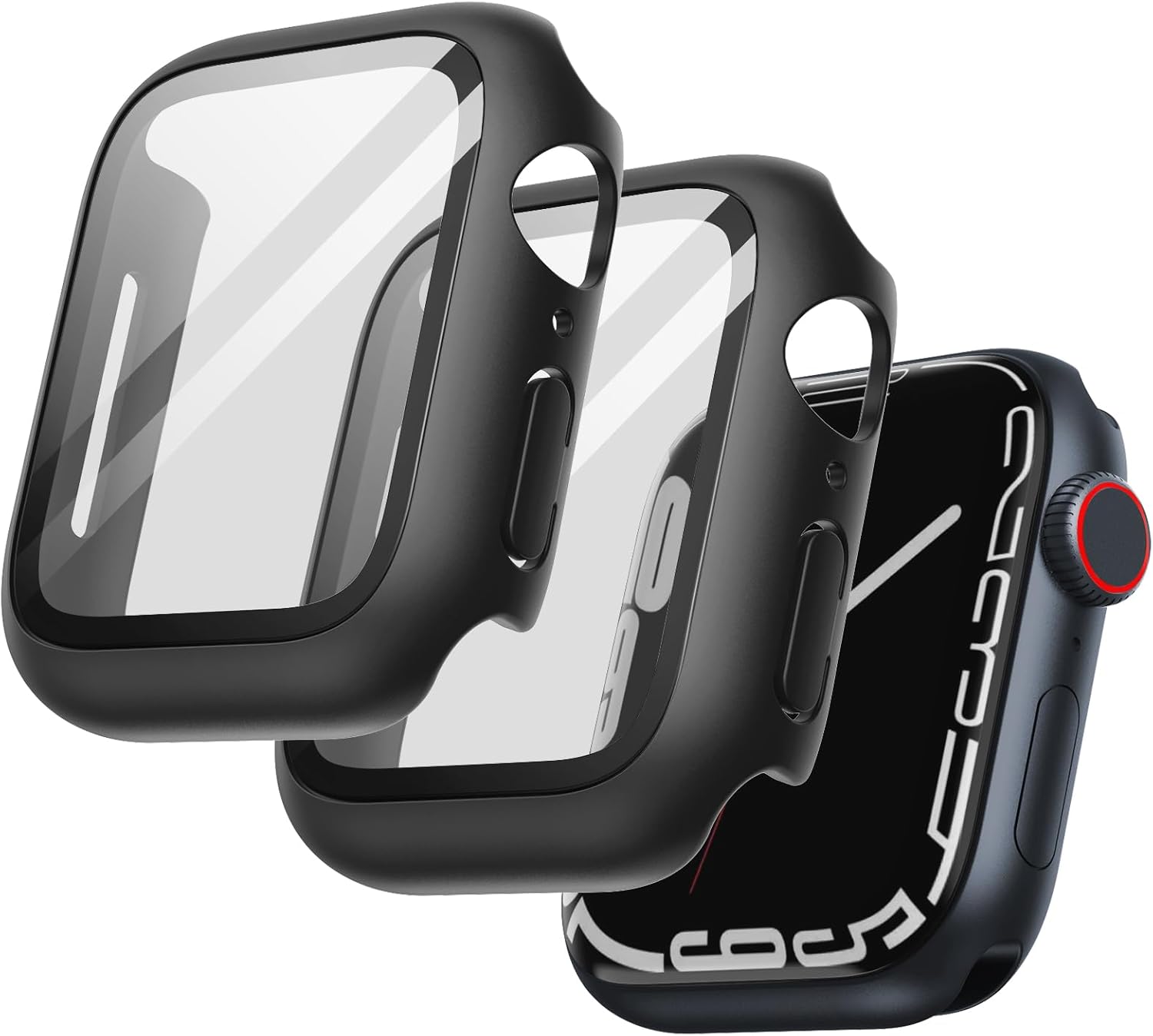 2x-coque-noir-integrale-pour-iwatch-45mm