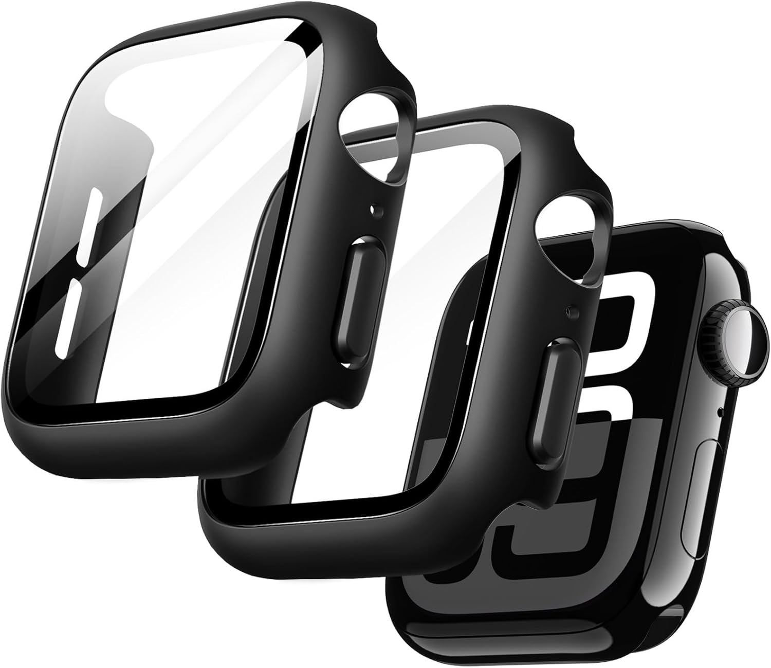 2x-coque-noir-integrale-pour-iwatch-42mm