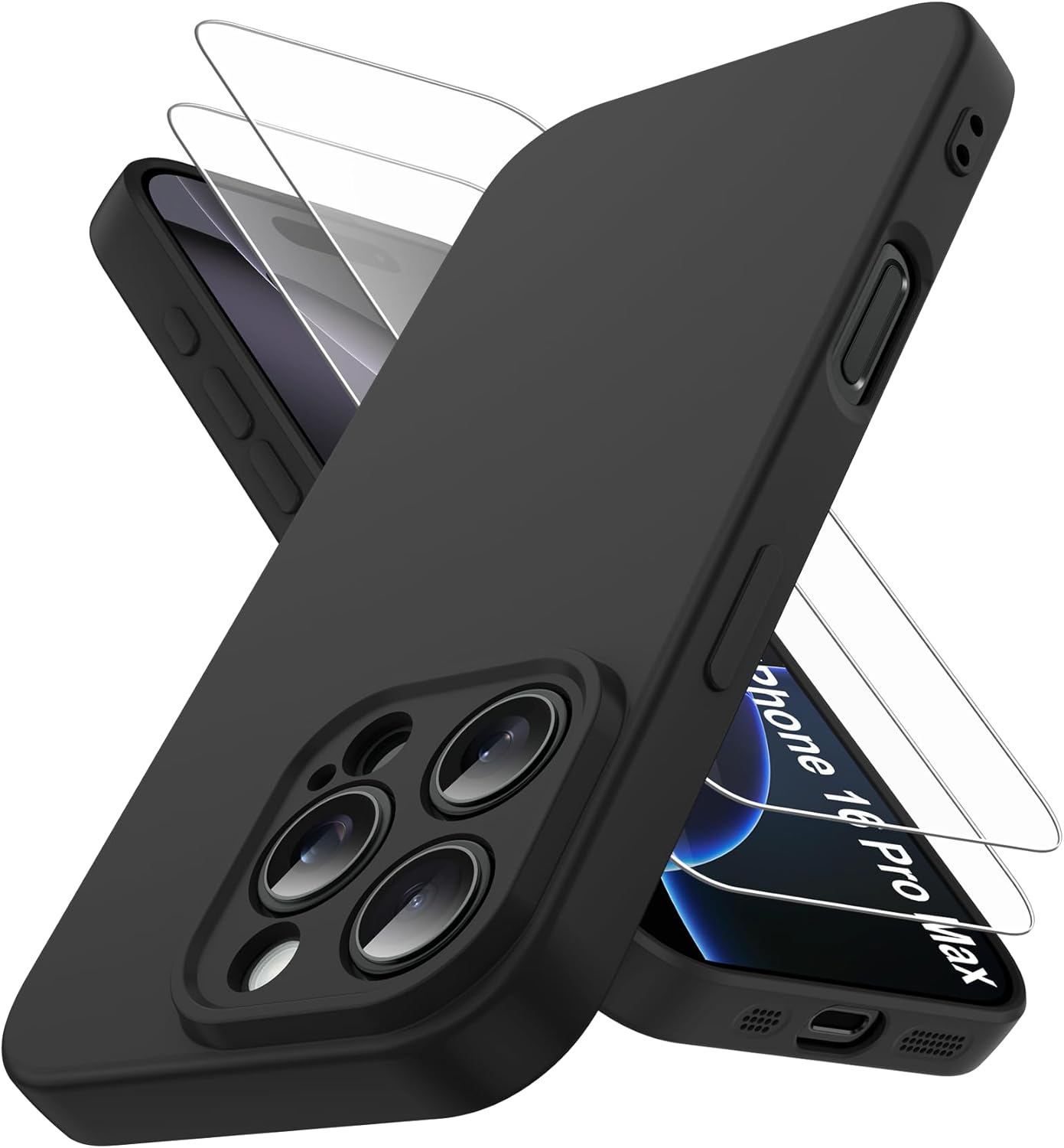 coque-silicone-noir-2x-verre-trempe-pour-iphone-16-pro-max-little-boutik