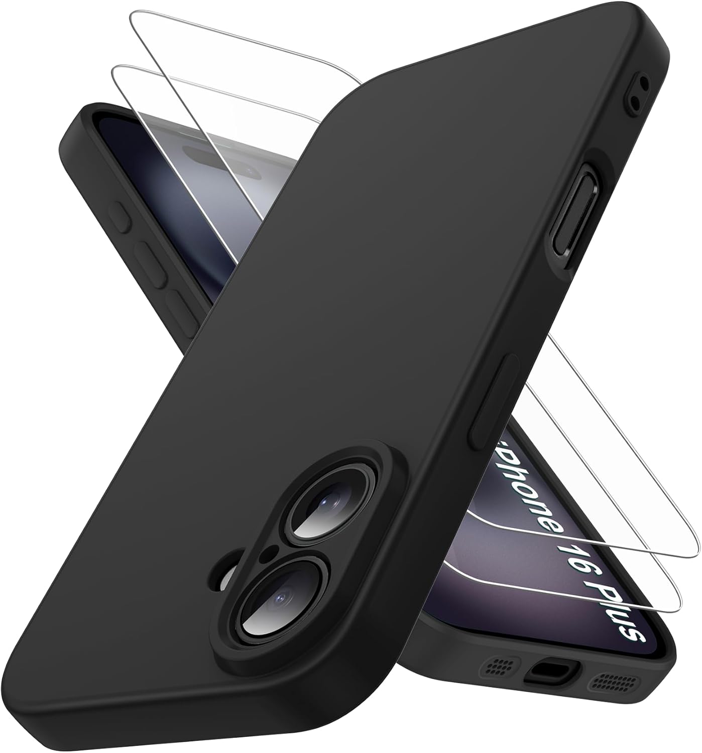 coque-silicone-noir-2x-verre-trempe-pour-iphone-16-plus-little-boutik