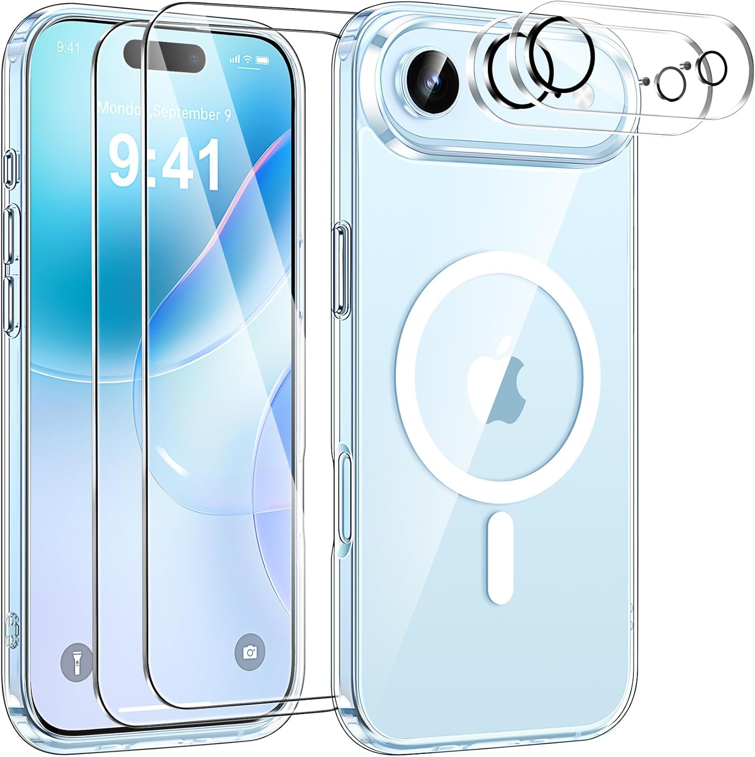 coque-silicone-transparente-magsafe-pack-2x-verre-trempe-camera-pour-iphone-17-air-little-boutik