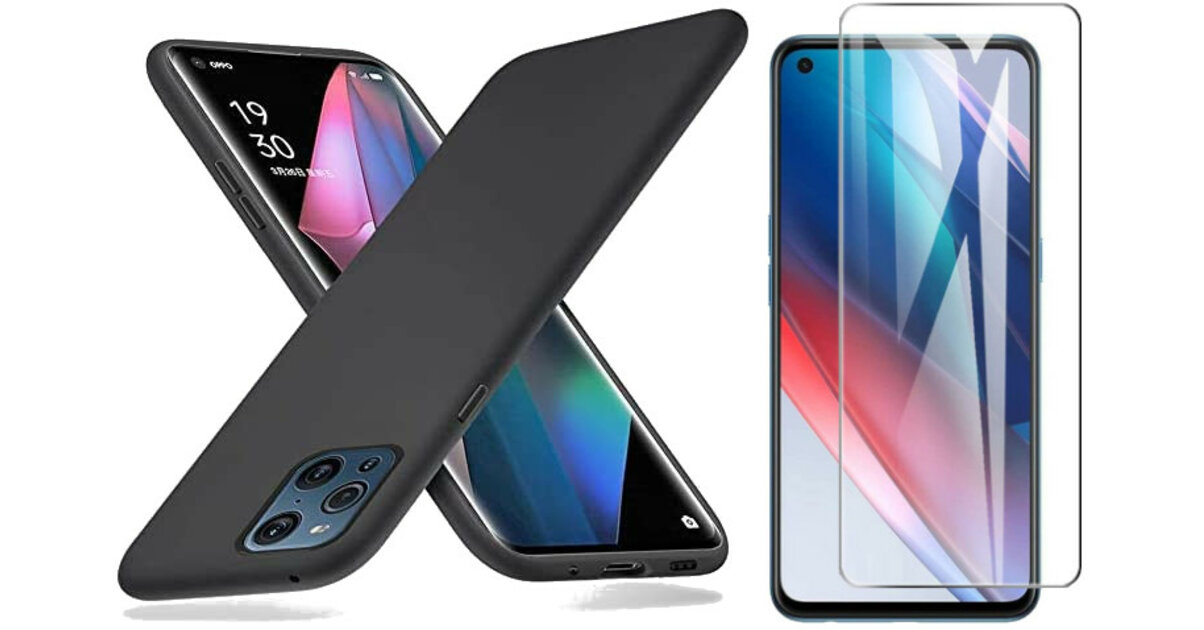 Coque De Protection Silicone Souple Noire Pour Oppo Find X3 Lite - Marque Little Boutik - Neuve Sous Blister