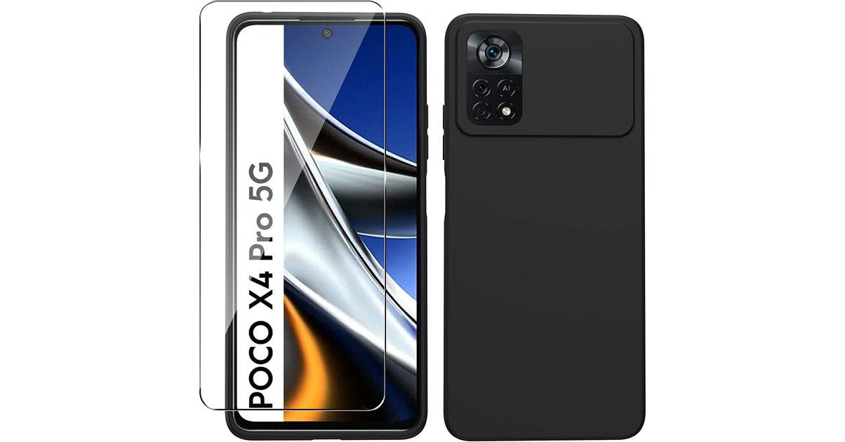 Coque Silicone Noir Pour Poco X4 Pro 5G - Little Boutik - Neuf Sous Emballage