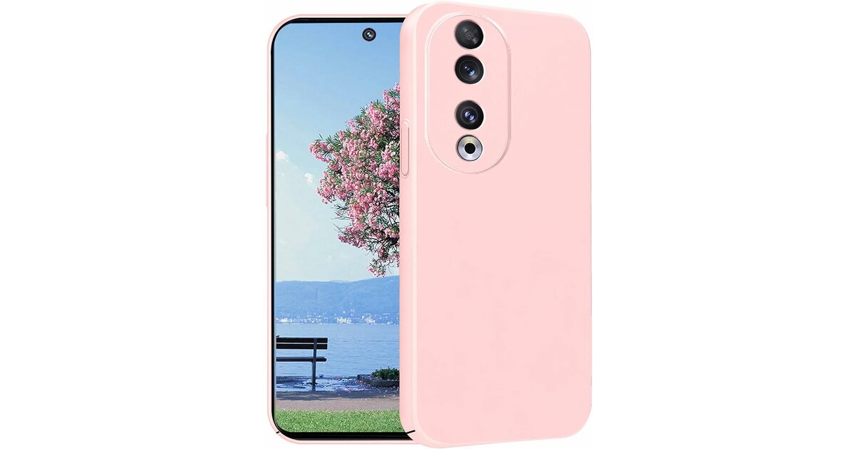 Coque Silicone Rose Pour Honor 90 5G - Marque Little Boutik - Protection Souple - Neuf