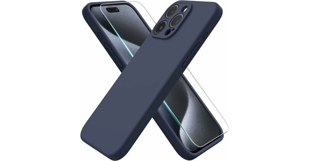 Coque Silicone Little Boutik Pour IPhone 15 Pro - Couleur Bleu Nuit - Neuf