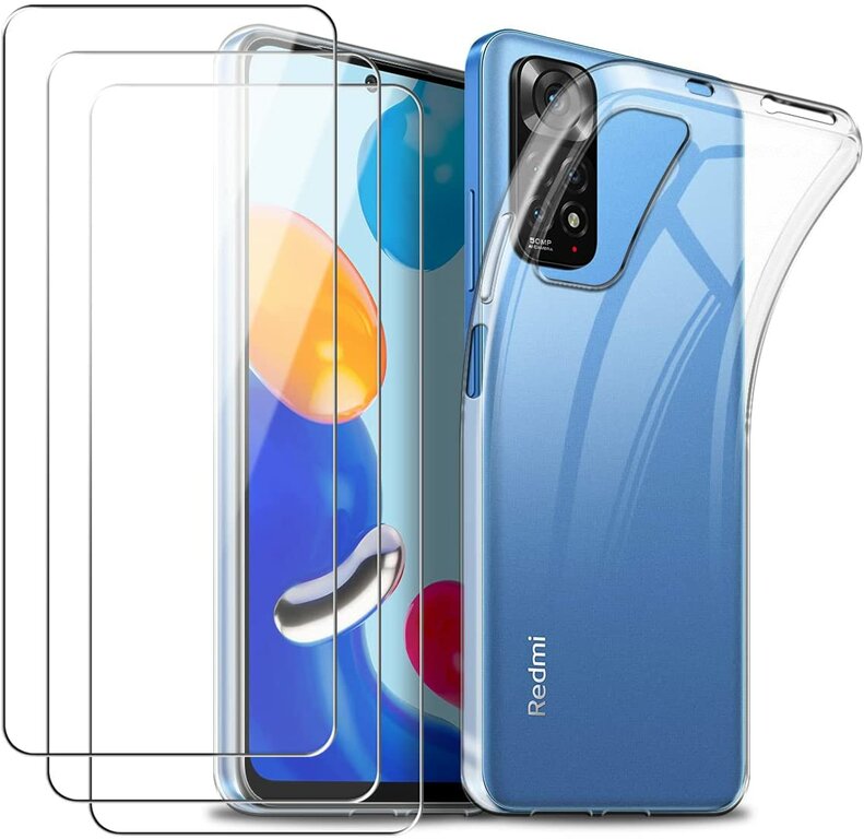 Kit Protection Xiaomi Redmi A1/A2 - Coque Silicone Transparente + 2 Verres Trempés - Neuf