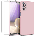 coque-silicone-rose-verre-trempe-x2-samsung-a33