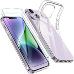 coque-silicone-iphone-14-transparent-2-verres-trempes-littleboutik