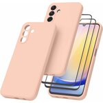 coque-silicone-rose-verres-trempes-x2-pour-samsung-a25-5g-little-boutik