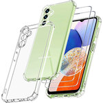 coque-silicone-transparente-4-coins-renforces-2-verres-trempes-samsung-a14-little-boutik