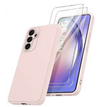 coque-silicone-rose-verres-trempes-x2-samsung-a54-little-boutik
