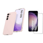 coque-pour-samsung-s23-silicone-rose-verre-trempe