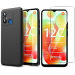 coque-noir-redmi-12c-verre-trempe-little-boutik