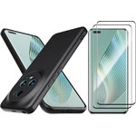 coque-noir-silicone-verre-trempe-x2-honor-magic-5-pro-little-boutik