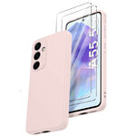 coque-silicone-rose-protection-ecran-x2-pour-samsung-galaxy-a55-little-boutik