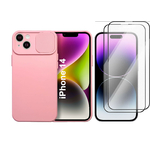 coque-slide-rose-iphone-14-glass-x2-little-boutik