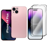 coque-metalique-rose-glass-x2-iphone-14-plus