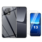 xiaomi-13-coque-transparente-glass-protection-ecran-x2-little-boutik
