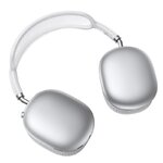 casque-bluetooth-argent-vue-dessus