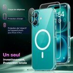 Coque, protection décran et protection dobjectif pour iPhone 16 Plus