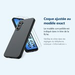 Accessoire ajusté au modèle exact – Coque Pour Samsung Galaxy A17 Silicone Noir + 2 Verres Trempes