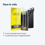 Contenu du colis – Verres Trempes et Protections Camera Arriere X2 Pour Samsung Galaxy S25 Ultra