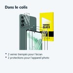 Contenu du colis – Verres Trempes et Protections Camera Arriere Transparent X2 Pour Samsung Galaxy S22
