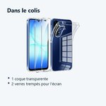 Contenu du colis – Coque Silicone Transparente + 2 Verres Trempes Pour Samsung Galaxy A17