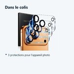 Contenu du colis – Verres Protection Camera Arriere Transparent X3 Pour iPhone 17 Pro