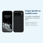Accessoire ajusté au modèle exact – Coque Silicone Noir Pour Google Pixel 9 Pro