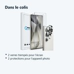 Contenu du colis – Verres Trempes et Protections Camera Arriere X2 Pour Samsung Galaxy S24 Ultra