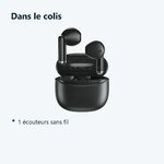 Contenu du colis – Ecouteurs Bluetooth TWS Noir sans Fil Pour iPhone 17/ 16 / 15 / 14 / Pro / Plus / Pro Max / Air -