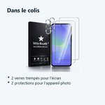 Contenu du colis – Verres Trempes et Protections Camera Arriere Transparent X2 Pour Samsung Galaxy A57